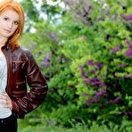 First pic of Beautiful nude softcore posing from the redhead foxy that spends time in poppy field