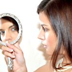 Second pic of Kaylee Femjoy takes off that sexy lingerie and makes love to her fancy mirror