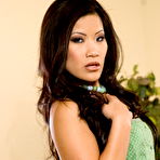 First pic of Oriental babe Christina Aguchi makes her moist pussy drip out with even more juices