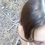 Second pic of Amateur girlfriend gucked in the woods at AmateurPorn.me