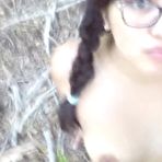 Fourth pic of Amateur girlfriend gucked in the woods at AmateurPorn.me