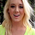 Third pic of Sassy blonde girl Christy Lynn is getting shot with cock in her mouth and cunt