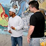 Third pic of The luscious milf Bobbie Lennox is hungrily swallowing the fat bone hard black dick