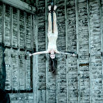 Third pic of SexPreviews - Luna Lovely long hair brunette is bound in fantasy with tits and pussy exposed