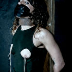 Third pic of SexPreviews - Dakota Marr in net garter stockings is dungeon exposed bound and gagged