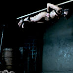 Fourth pic of SexPreviews - Dakota Marr in net garter stockings is dungeon exposed bound and gagged