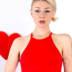 First pic of Dakota Rose Hairy Blonde in Red