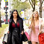 First pic of Misha Maver and Kira Queen toying each other after their shopping spree