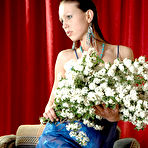 Fourth pic of Polia A: Naked hottie plays with flowers @ Met Art - XNSFW.COM
