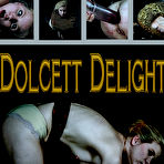 First pic of SexPreviews - Alani Pi petite blonde is bound in metal her ass spanked in dungeon