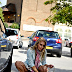 First pic of Hayley Marie Coppin Car Strip - Cherry Nudes