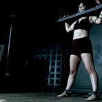 Third pic of SexPreviews - Jacey Jinx is spread bound and double toyed in dark dungeon with multiple ruined orgasms