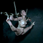 Fourth pic of SexPreviews - Katie Kush naked blonde is spread bound in rope and toyed in shaved pussy