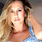 Second pic of Brett Rossi Flower Dress Digital Desire - Cherry Nudes