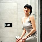 First pic of Petite Nimfa stripteases in the bathroom - Anilos Porn Pics