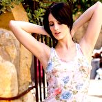Second pic of Skinny slender brunette Alex Harper is hotly stroking pussy - Digital Desire Babes