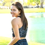Second pic of Sporty Zoe FTV works out on a green lawn - FTV Girls Pics