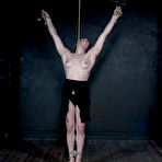 Third pic of SexPreviews - Cora Moth busty tattoo blonde rope bound and clamped in different positions in dungeon