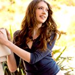 Second pic of Skinny redhead girl Elena Koshka is stripping on backyard - Digital Desire Babes