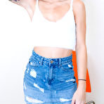 First pic of Roxy Ryder Redhead in a Miniskirt