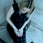 Third pic of SexPreviews - Arielle Aquinas petite tattoo blonde is cross bound exposed with masturbation