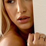 Fourth pic of Abella Danger Office Blonde in Leather Pants
