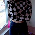 First pic of Tattooed brunette alt girl fucking dildo and squirting at AmateurPorn.me