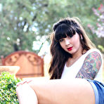 Second pic of Ivy Jean Sexy Denim Shorts - Bunny Lust