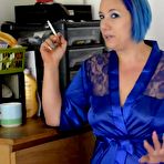 Second pic of Amateur British babe morning smoking and hot strip tease at AmateurPorn.me