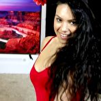 Third pic of Horny babe in red is getting dirty at AmateurPorn.me