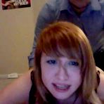 Fourth pic of Redhead girlfriend homemade doggystyle fuck while eating her panties at AmateurPorn.me