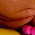 Fourth pic of Pretty amateur wife masturbating with pink vibrator while getting ass fucked at AmateurPorn.me