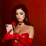 Fourth pic of PICS - Demi Rose Mawby - Red Lingerie for Valentine&rsquo;s Day Photoshoot 2020 | Phun.org Forum
