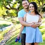 Second pic of Skinny young brunette Alex More plays dildo before sucking dick - Nubiles Porn - PornstarsNaked.com