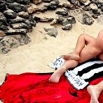 Third pic of Amateur mature wife Lisa masturbating and fucking on public beach at AmateurPorn.me