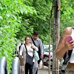 Second pic of Braless babes taking a walk in the park at AmateurPorn.me