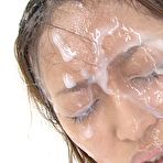 Third pic of Asian chick full-face bukakke scene