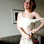 Second pic of Slender young ginger Molly Broad shows her hairy muff - Anilos Porn Pics