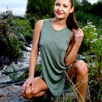 First pic of Czech Teen Kara Rose Revealing Her Titties Near the Riverside | Busty Porn