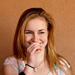 Second pic of Mattie Borders Cute Ginger in Denim Shorts