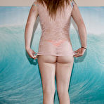 Third pic of Mattie Borders Cute Ginger in Denim Shorts