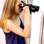 Second pic of Faina - Excited hottie masturbates after spying on neighbors - Spicy Nubiles