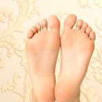 Fourth pic of Flora Y - Cutie with nice smile and pretty feet gets naked - Spicy Nubiles