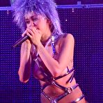 First pic of Miley Cyrus Performs Topless With A Strap-on And Takes Dollars Up Her Ass