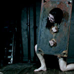 Fourth pic of SexPreviews - Keira Croft busty brunette is bound in chains and toyed her pussy exposed
