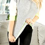 First pic of Porchia Watson Busty Blonde Topless in Socks - Only Tease Pictures Gallery