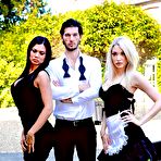 First pic of Jasmine Jae & Slutty Maid Tamara Grace Get Off in a Hot Threeway