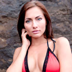 First pic of Mila K Bikini Babe Strips on Big Rocks
