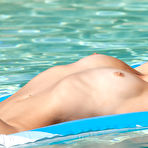 Fourth pic of Natasha Belle Laying Naked On A Pool Floatie