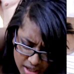 Third pic of Nerdy Ebony 18 yr old fucks and sucks Video - The Pornstar